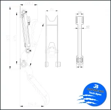 Pouce de manutention hydraulique pour mini pelle 1.2 à 2 tonnes